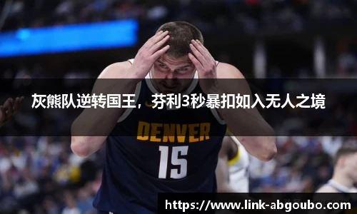 灰熊队逆转国王，芬利3秒暴扣如入无人之境